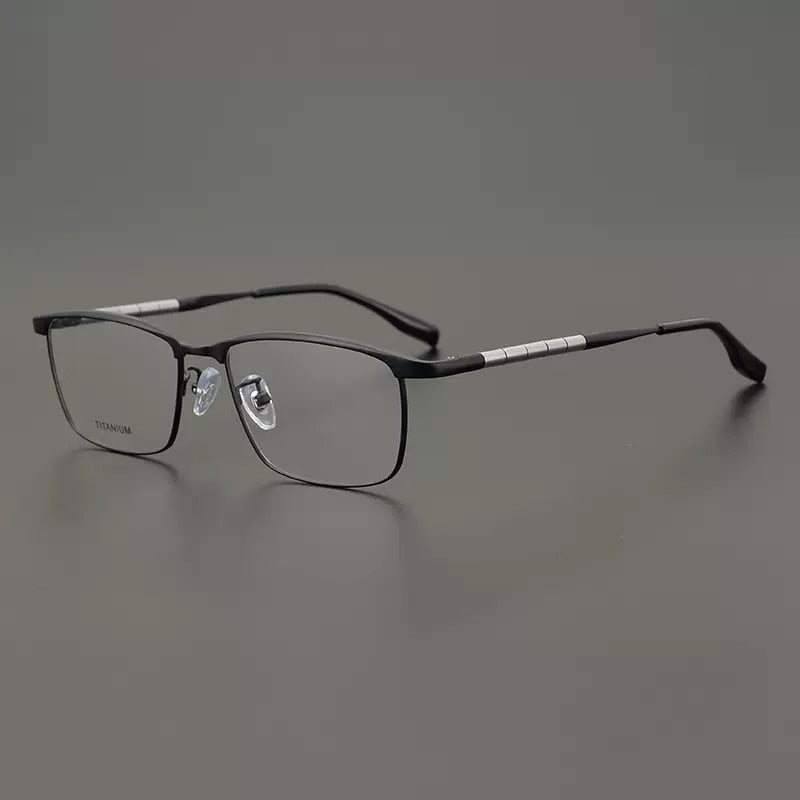 Gatenac Unisex Full Rim Irregular Square Titanium Eyeglasses Gxyj910 Full Rim Gatenac   