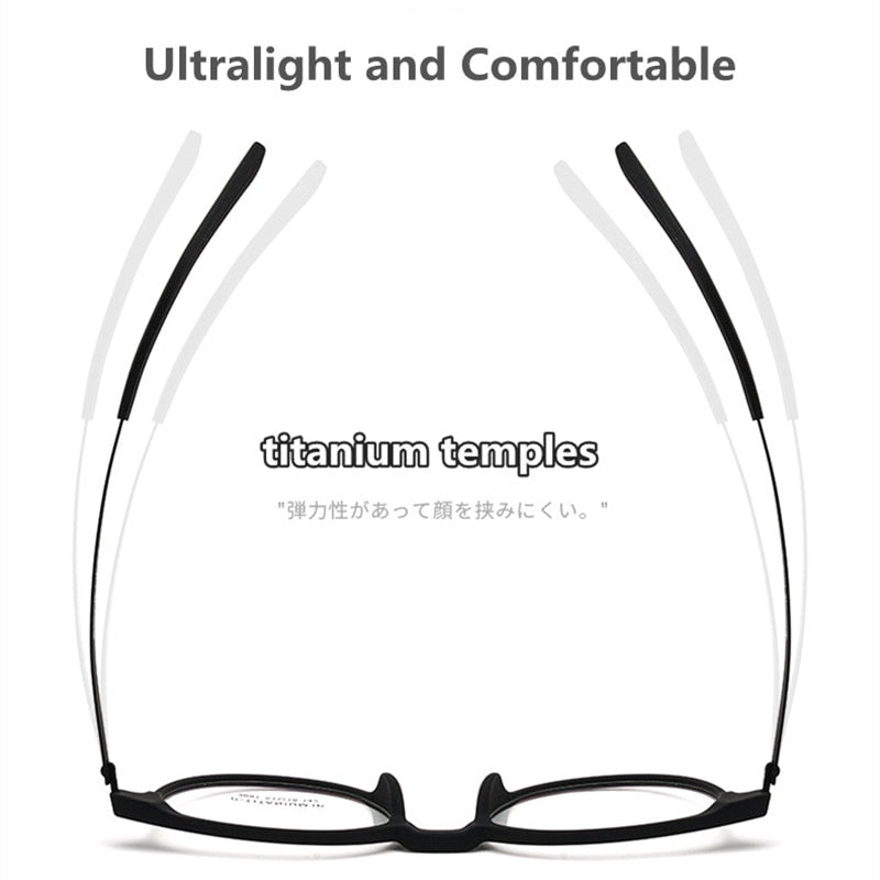 Handoer Unisex Full Rim Square Tr 90 Titanium Hyperopic Photochromic +175 To +325 Reading Glasses 23091 Reading Glasses Handoer   