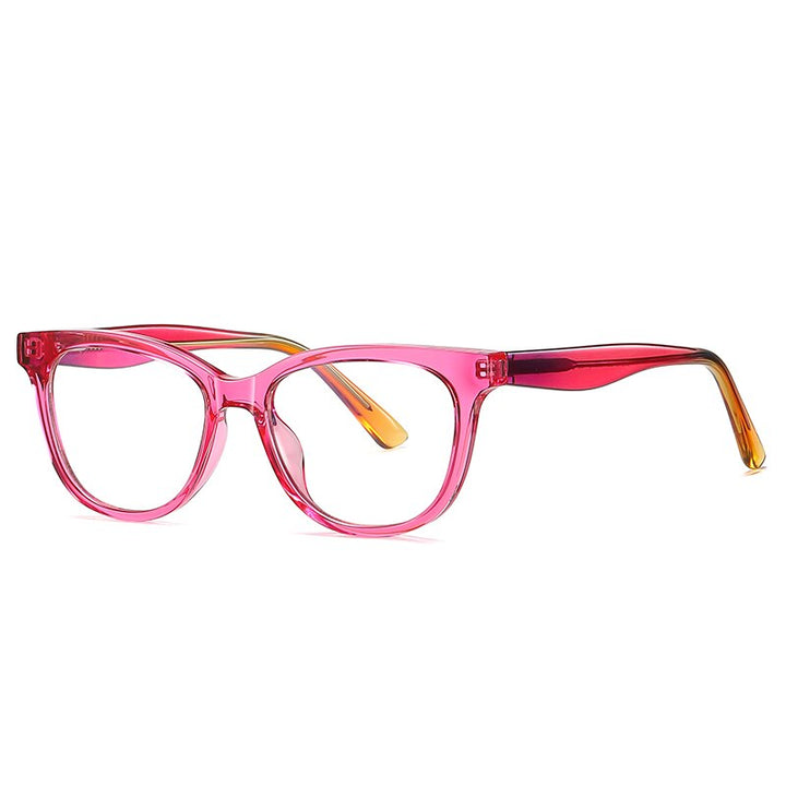 Zirosat Children's Unisex Full Rim Square Tr 90 + Cp Eyeglasses 20210 Full Rim Zirosat C5  