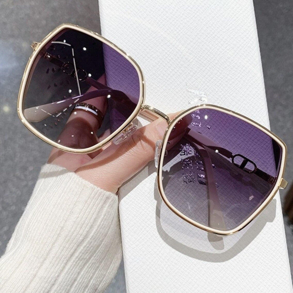Zirosat Unisex Full Rim Square Alloy Acetate Polarized Sunglasses 8014 Sunglasses Zirosat   