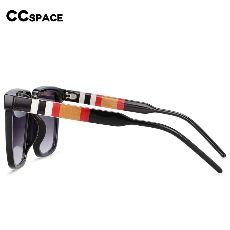 CCSpace Unisex Full Rim Oversized Square Resin Frame Sunglasses 54407 Sunglasses CCspace Sunglasses   