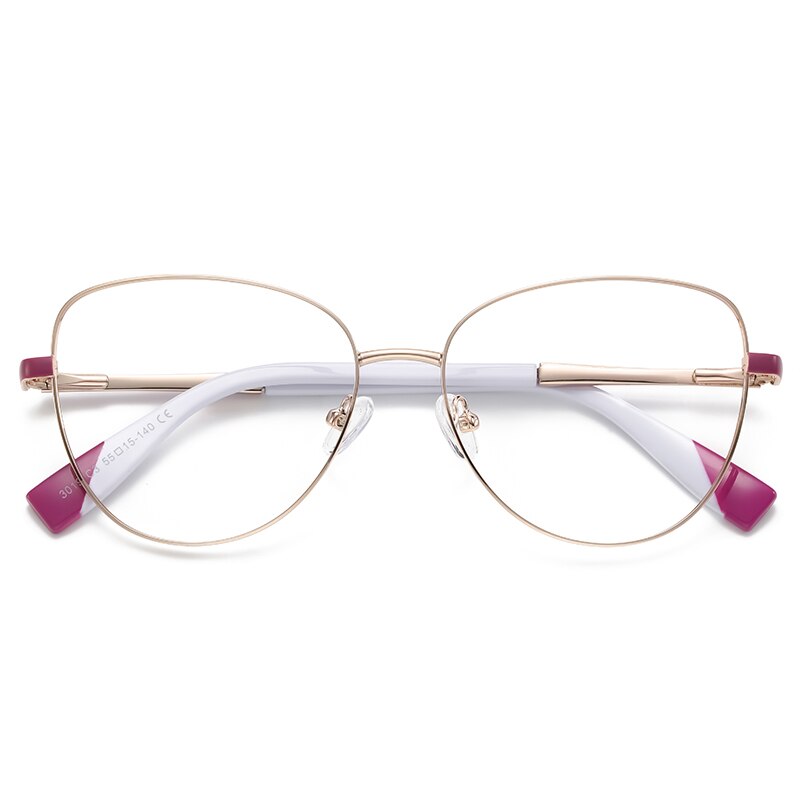 Hdcrafter Women's Full Rim Cat Eye Frame Eyeglasses 3019 Full Rim Hdcrafter Eyeglasses C3  