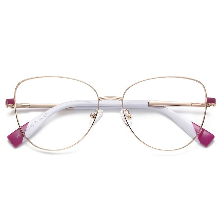 Hdcrafter Women's Full Rim Cat Eye Frame Eyeglasses 3019 Full Rim Hdcrafter Eyeglasses C3  