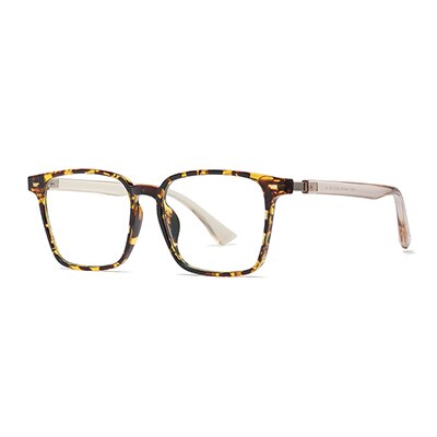 Ralferty Unisex Full Rim Square Tr 90 Acetate Eyeglasses D867 Full Rim Ralferty C495 Leopard China 