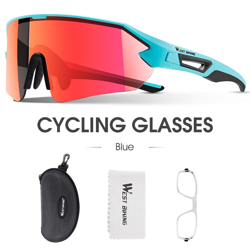 West Biking Unisex Semi Rim Tr 90 Polarized Sport Sunglasses Sunglasses West Biking   