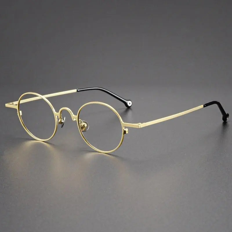 Yujo Unisex Round Alloy Y069 Prescription Eyeglasses | FuzWeb