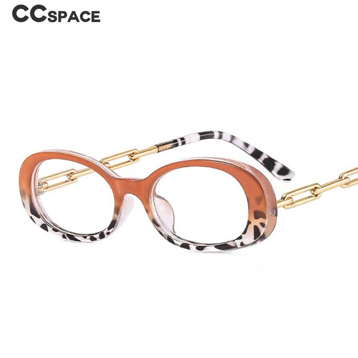 CCspace Women's Full Rim Small Oval Acetate Eyeglasses 54980 Full Rim CCspace   