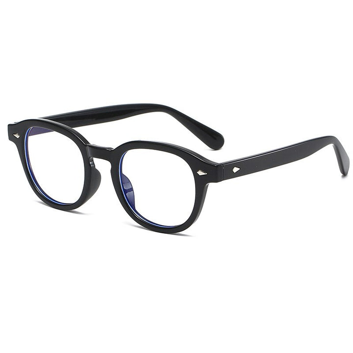 Cubojue Unisex Full Rim Square Oversized Tr 90 Titanium Reading Glasses 6021 Reading Glasses Cubojue anti blue light 0 Black 