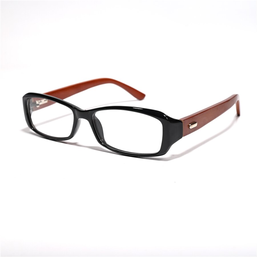 Cubojue Unisex Full Rim Small Rectangle Black Tr 90 Titanium Myopic Reading Glasses Reading Glasses Cubojue 0 M3 black red 