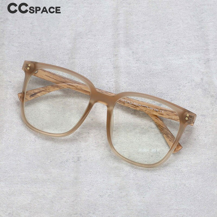 CCSpace Unisex Full Rim Square Tr 90 Titanium Frame Eyeglasses 54169 Full Rim CCspace   