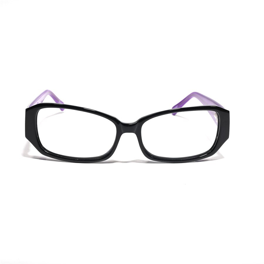 Cubojue Women's Full Rim Rectangle Acetate Hyperopic Reading Glasses 609521 Reading Glasses Cubojue   