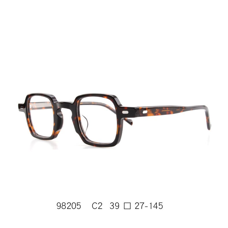 CCspace Women's Full Rim Square Acetate Eyeglasses 55241 Full Rim CCspace Leopard China 