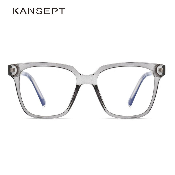 Kansept Unisex Full Rim Square Tr 90 Titanium Eyeglasses Full Rim Kansept   