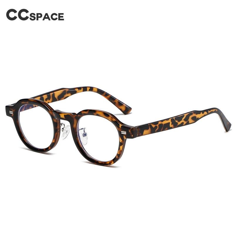 CCSpace Unisex Full Rim Irregular Oval Tr 90 Eyeglasses 55205 Full Rim CCspace   