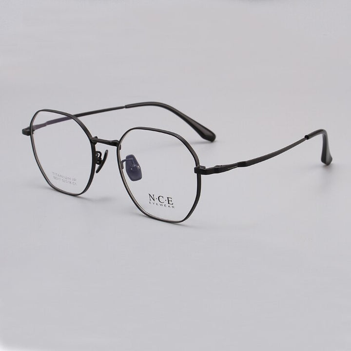Zirosat Unisex Eyeglasses Frame Pure Titanium 88317 Frame Zirosat black  