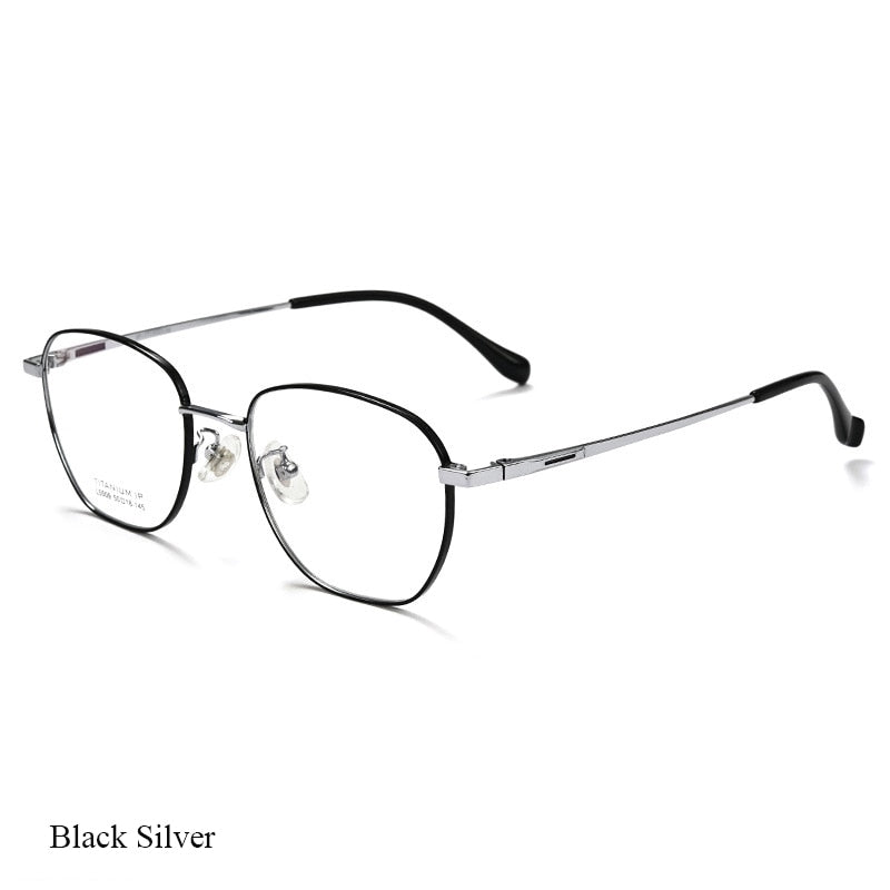 Bclear Unisex Full Rim Square Titanium Eyeglasses Lb5509 Full Rim Bclear   