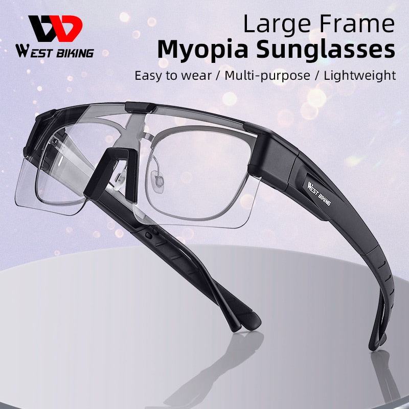 West Biking Unisex Semi Rim Fit Over Myopic Polarized Sunglasses Yp0703144-146 Sunglasses West Biking   