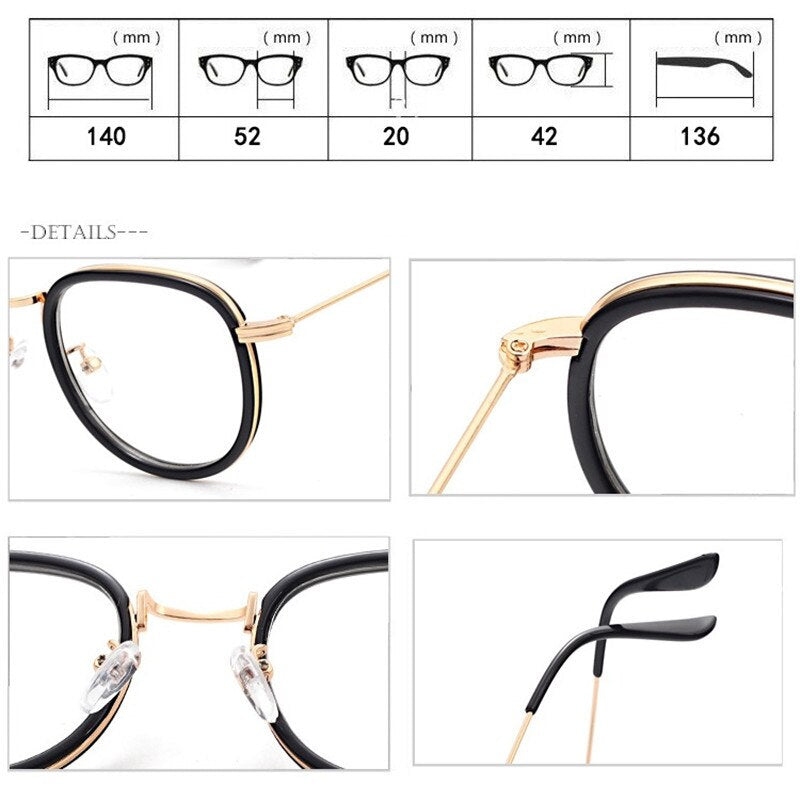 Cubojue Unisex Full Rim Small Round Square Tr 90 Titanium Hyperopic Reading Glasses Reading Glasses Cubojue   