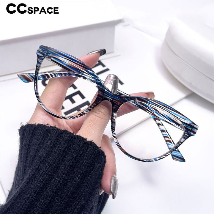 CCSpace Women's Full Rim Cat Eye Acetate Eyeglasses 54547 Full Rim CCspace   