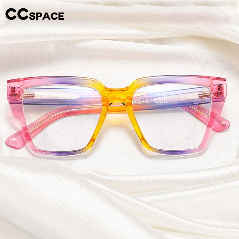 CCSpace Women's Full Rim Tr 90 Titanium Eyeglasses 55295 Full Rim CCspace   