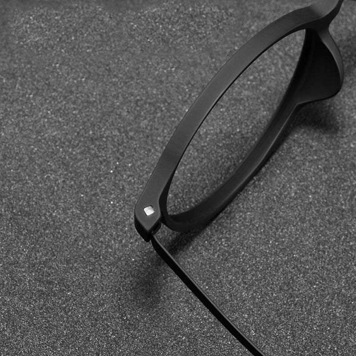 Zirosat Unisex Full Rim Round Tr 90 Titanium Frame Eyeglasses 3050 Full Rim Zirosat   