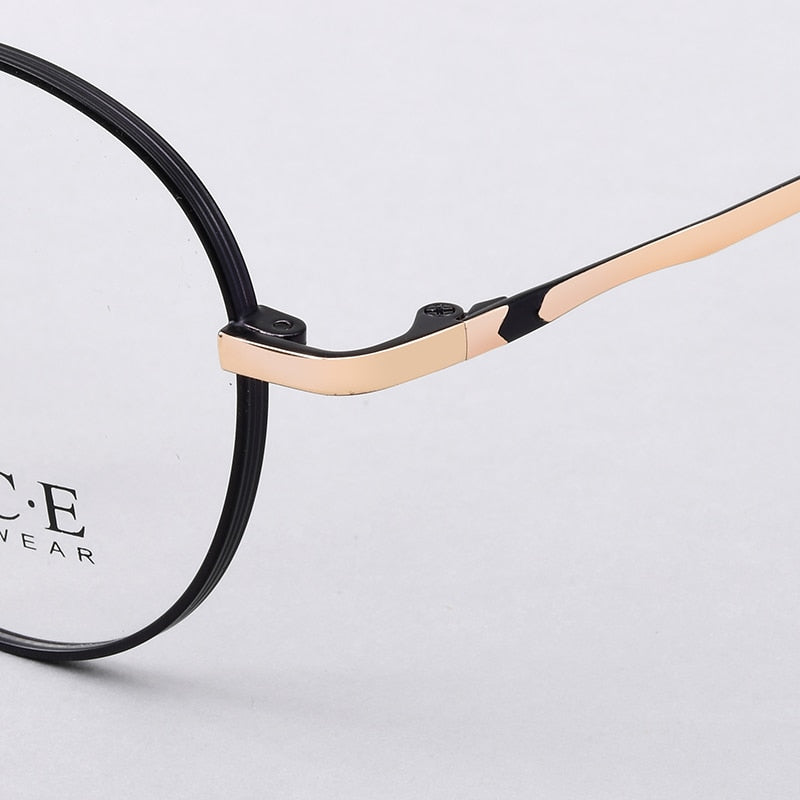 Bclear Unisex Eyeglasses Titanium Round Full Rim Sc88305 Full Rim Bclear   