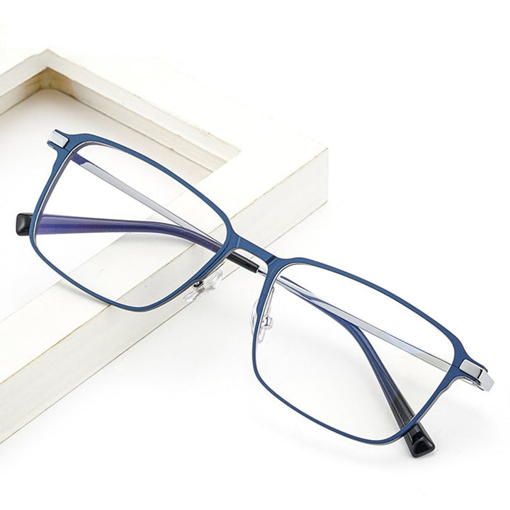 Hotochki Men's Full Rim Square Titanium Eyeglasses L5058 Full Rim Hotochki   