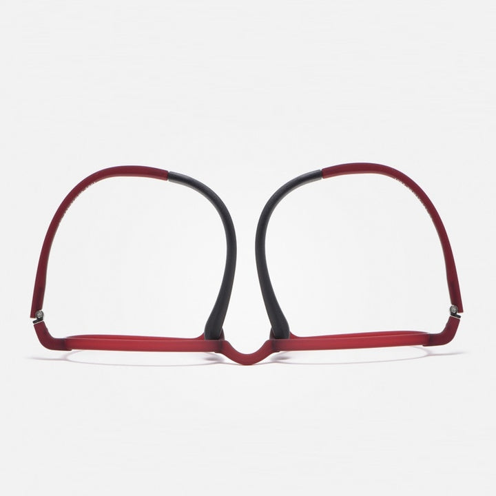 Cubojue Unisex Full Rim Round Tr 90 Titanium Myopic Reading Glasses 1067 Reading Glasses Cubojue   