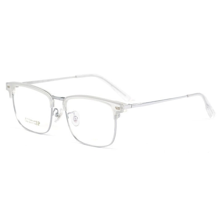 Yimaruili Men's Full Rim Square Titanium Eyeglasses 2322BJ Full Rim Yimaruili Eyeglasses   