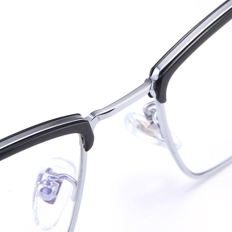 Bclear Men's Full Rim Square Titanium Frame Eyeglasses My8622 Full Rim Bclear   