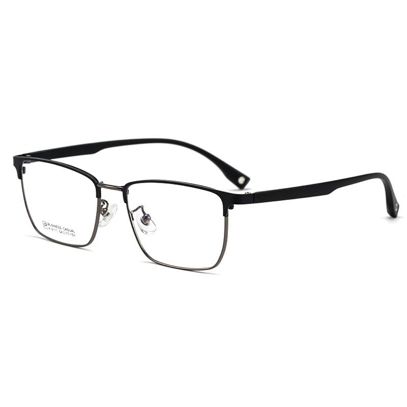 Yimaruili Men's Full Rim Square Titanium Alloy Eyeglasses K9111 Full Rim Yimaruili Eyeglasses   