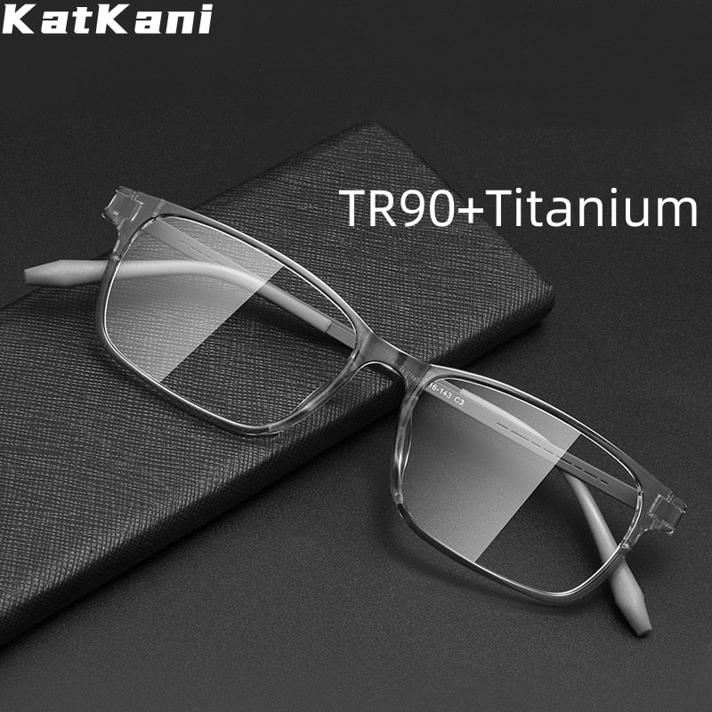 KatKani Unisex Full Rim Square Tr 90 Titanium Eyeglasses 99102t Full Rim KatKani Eyeglasses   