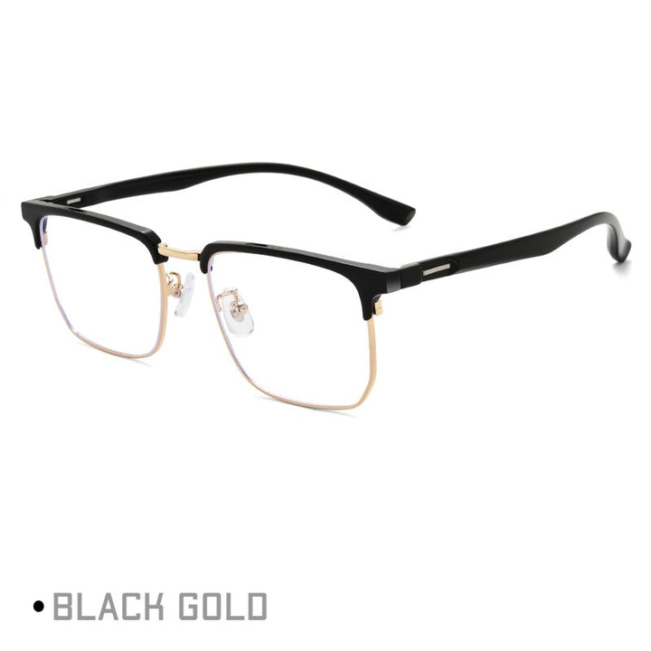 Gmei Unisex Full Rim Square Tr 90 Alloy Eyeglasses Tm12 Full Rim Gmei Optical C5  