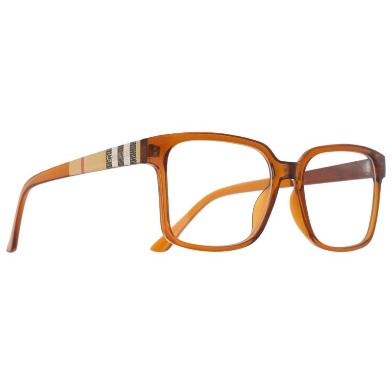 CCspace Unisex Full Rim Square Resin Frame Eyeglasses 51071 Full Rim CCspace   