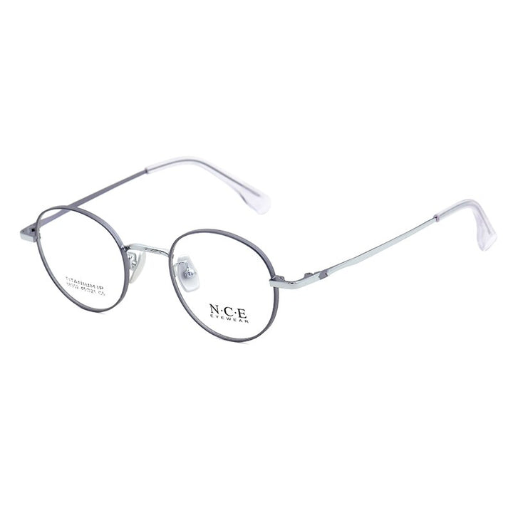 Zirosat Unisex Eyeglasses Frame Pure Titanium 88302 Frame Zirosat grey-silver  