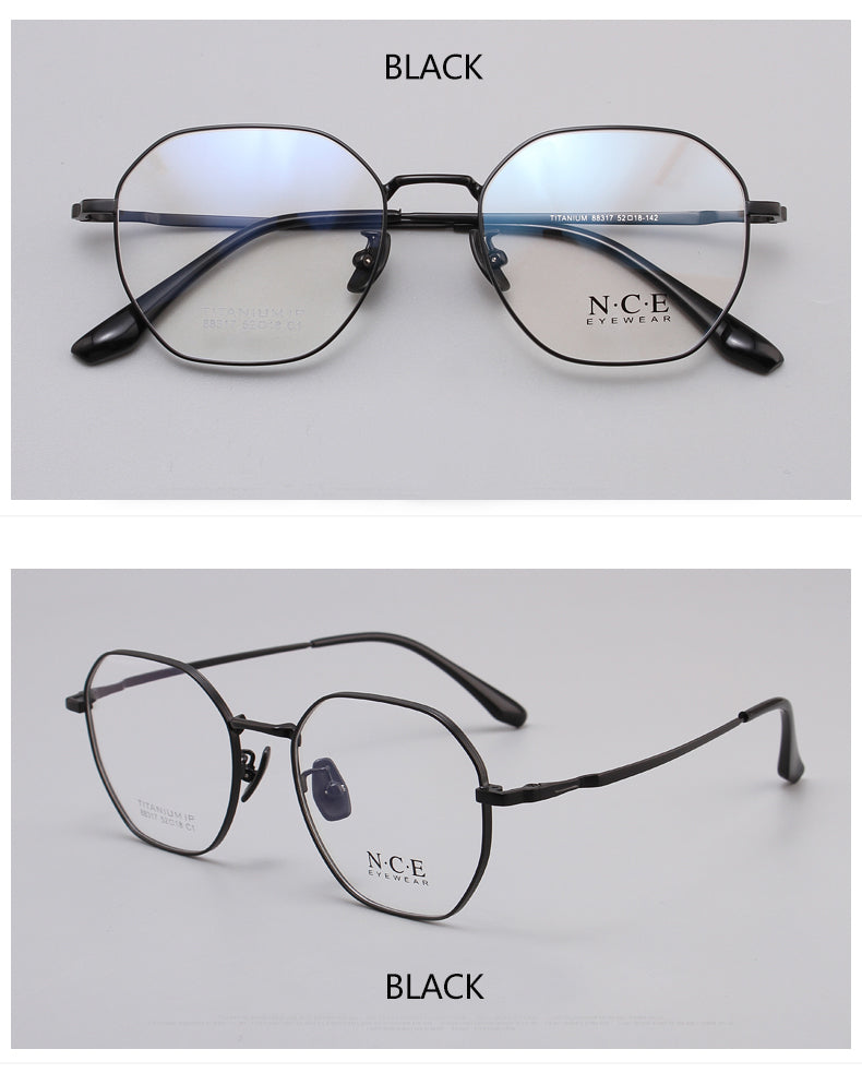 Zirosat Women's Full Rim Round Titanium Acetate Frame Eyeglasses 88317 Full Rim Zirosat   