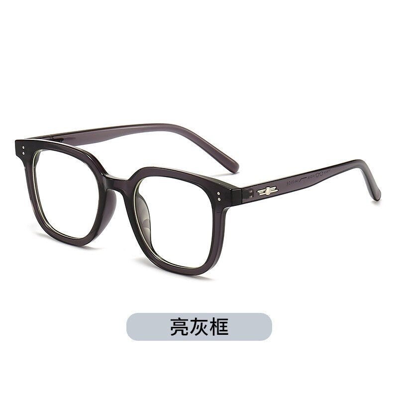 Kansept Unisex Full Rim Square Tr 90 Titanium Eyeglasses 8019 Full Rim Kansept Bright grey  
