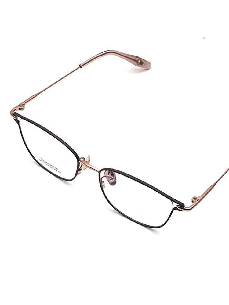 Aissuarvey Unisex Full Rim Titanium Acetate Round Irregular Frame Eyeglasses St1258 Full Rim Aissuarvey Eyeglasses red gold CN 