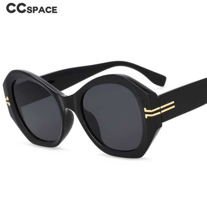 CCSpace Women's Full Rim Oversized Square Oval Resin Frame Sunglasses 54432 Sunglasses CCspace Sunglasses   