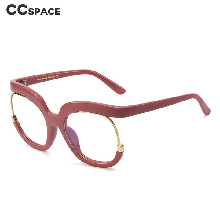 CCSpace Women's Full Rim Oversized Cat Eye Resin Frame Eyeglasses 45057 Full Rim CCspace   