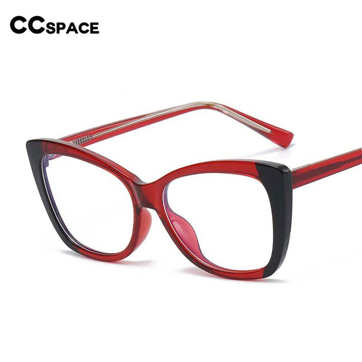 CCSpace Women's Full Rim Butterfly Tr 90 Eyeglasses 53356 Full Rim CCspace   