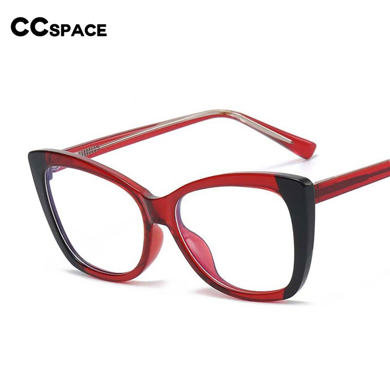 CCspace Women's Full Rim Butterfly Tr 90 Eyeglasses 53356 Full Rim CCspace   