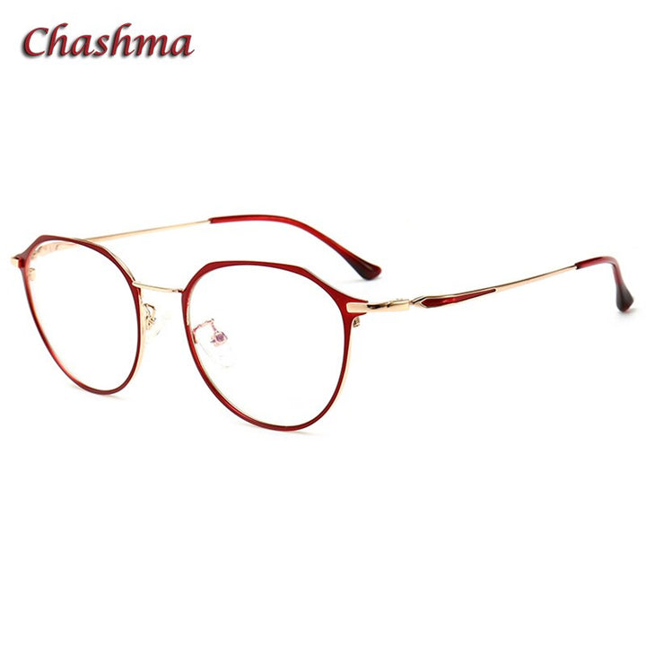 Chashma Ochki Women's Full Rim Round Stainless Steel Eyeglasses 00001 Full Rim Chashma Ochki   