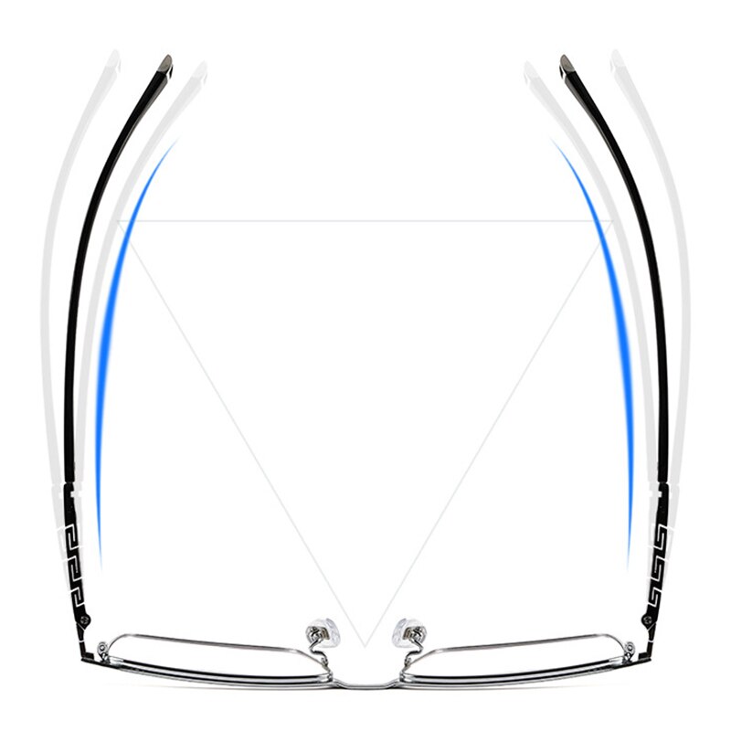 Hotochki Men's Full Rim Square Tr 90 Titanium Frame Eyeglasses T8607t Full Rim Hotochki   