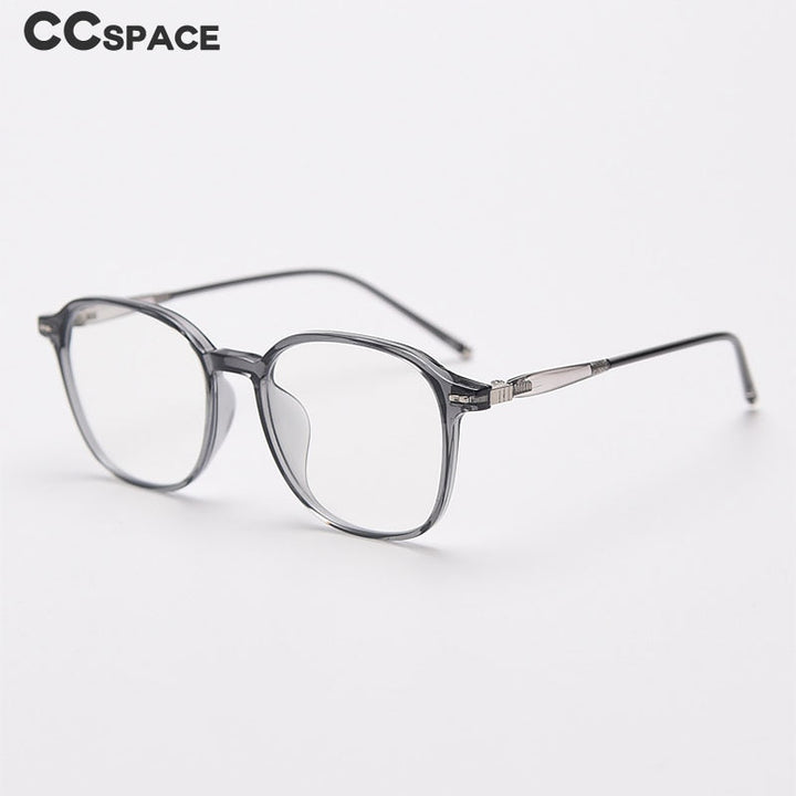 CCSpace Unisex Full Rim Square Tr 90 Titanium Eyeglasses 55686 Full Rim CCspace   