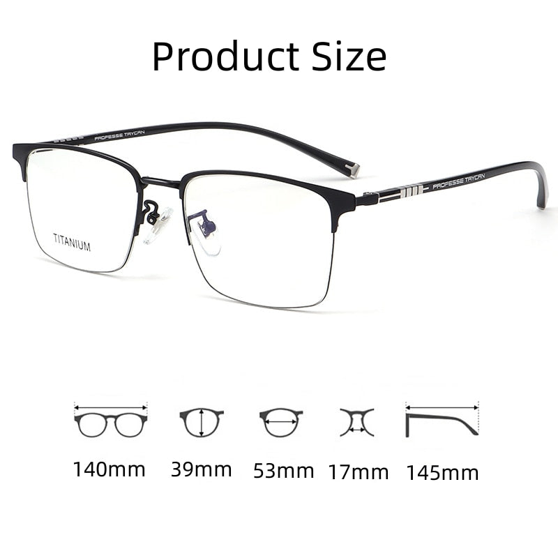 KatKani Unisex Full Rim Square Tr 90 Titanium Eyeglasses 7051 Full Rim KatKani Eyeglasses   