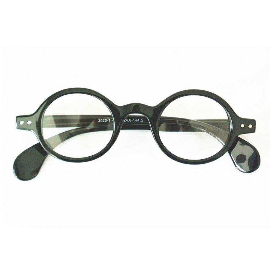 Cubojue Unisex Full Rim Small Round Tr 90 Titanium Myopic Reading Glasses 3020 Reading Glasses Cubojue   