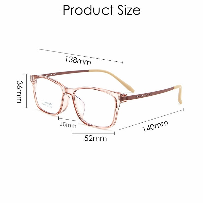 KatKani Unisex Full Rim Square Big Tr 90 Titanium Eyeglasses 99003t Full Rim KatKani Eyeglasses   