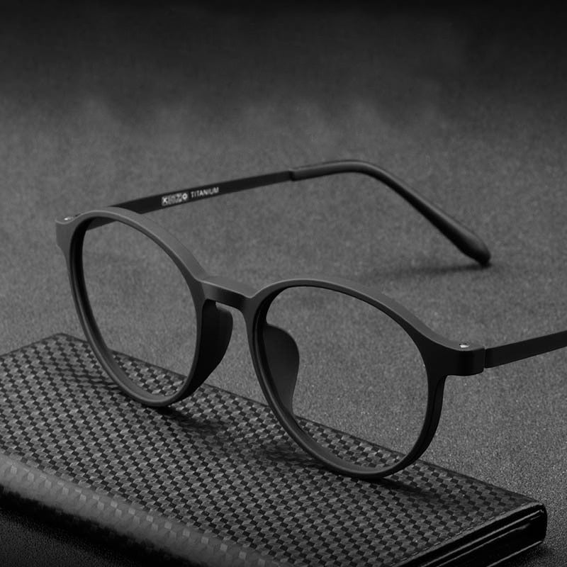 Zirosat Unisex Full Rim Round Tr 90 Titanium Frame Eyeglasses 3050 Full Rim Zirosat   