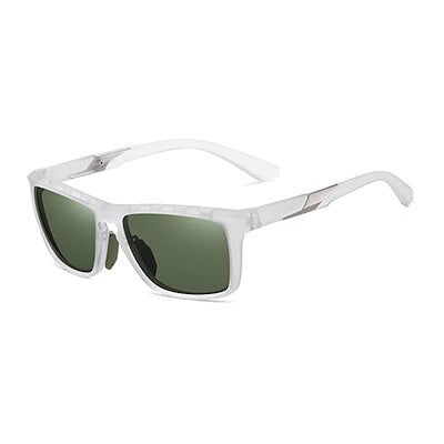 Ralferty Men's Full Rim Square Tr 90 Polarized Mirror Sunglasses D7515 Sunglasses Ralferty C5 Transparent China As picture